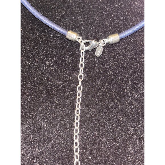 Chicos Statement Necklace With Black Cord & Multicolor Disc Beads - Picture 5 of 7